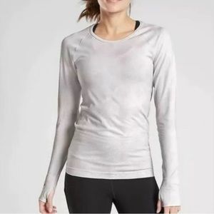 ATHLETA Speedlight Snakeskin Long Sleeve Top- NWT Size L